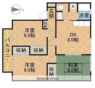 サンフィル高橋A【2階】の間取り