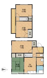 静岡県浜松市中央区船越町【一戸建】の間取り