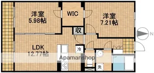 THREE NINE【4階】の間取り