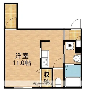 A−LIFE城北【1C号室】の間取り