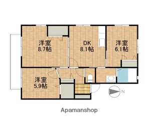 さぎた【1階】の間取り