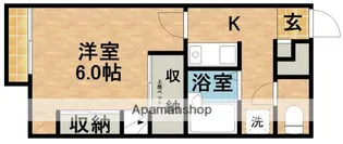 ユトリロ坪井町【2階】の間取り