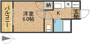 コーポ曳馬野【103号室】の間取り