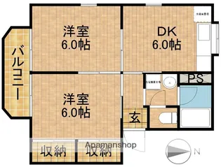 クローバーC【2階】の間取り