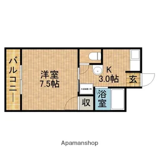 ベェーベ1996【3階】の間取り