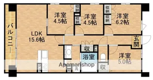 プレサンスロジェ浜松【13階】の間取り