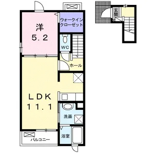 ヴィレッタ【2階】の間取り