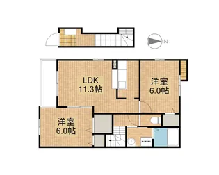 笠麓館南【2階】の間取り