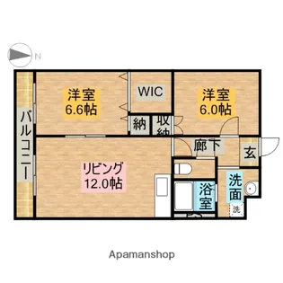 DIMPLE広沢【1階】の間取り