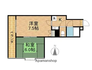 ロイヤルマンション磐田【2階】の間取り