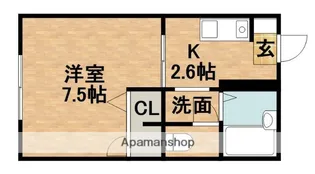 上島ビギン【1階】の間取り