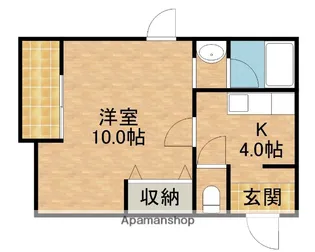 ヤングプラザMB【1階】の間取り