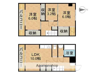 ユーロハイツ浜岡【4階】の間取り