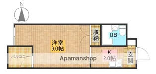 シャトレ富塚B【1階】の間取り