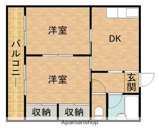 ウィングB【2階】の間取り