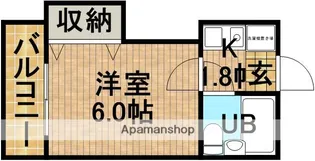 1Rの間取り画像