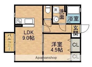 アービル篠原B【2階】の間取り