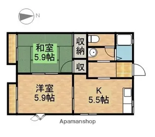 ソフィアSK B【1階】の間取り