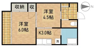リバティ清水【2階】の間取り