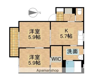 マノワールB【2階】の間取り