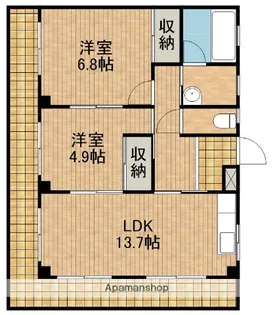 ハイツ2526【202号室】の間取り