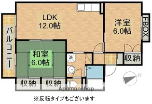 タウンハウス愛野公園D【2階】の間取り