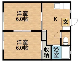 サンビレッジOGASA D棟【103号室】の間取り