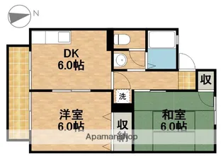 セジュールエイトB【2階】の間取り