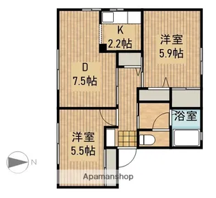 アステルC【1階】の間取り