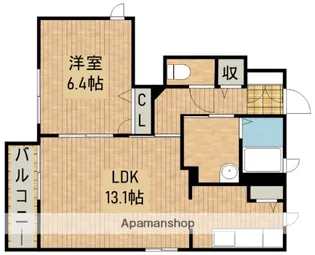 ルミエールブランシェ【1階】の間取り