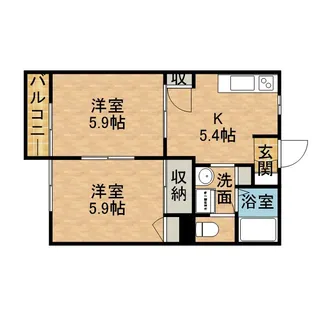 メナージュC【2階】の間取り