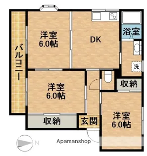 ピュアタウンA【2階】の間取り