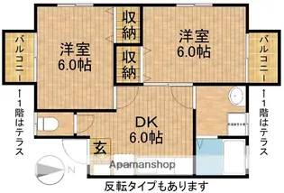 エスペランサオオイシA【11号室】の間取り