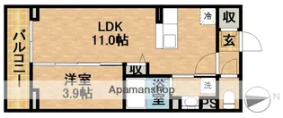 フロンティアAH【3階】の間取り