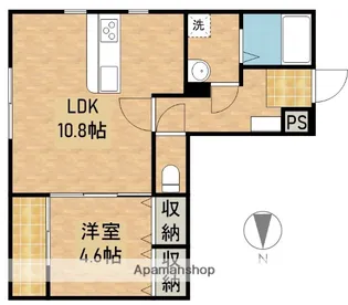 ベレッツァ大工町【2階】の間取り