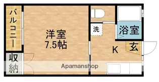 コーポSUⅢ【1階】の間取り