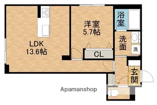 アプリーレ【1階】の間取り