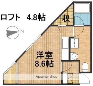セゾンド・エル新津【2階】の間取り