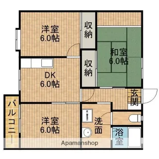 ヴィラIT B【201号室】の間取り