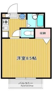プレアディスB【105号室】の間取り