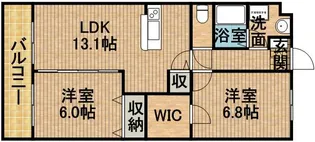 エスポワール【3階】の間取り