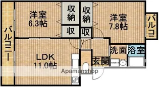 MOKA・DX【3階】の間取り