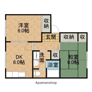 ひかりE【1階】の間取り