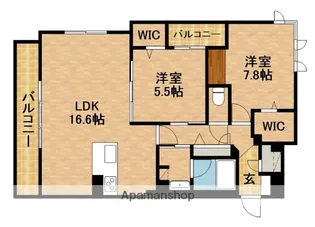 グランフィオーレ・ルミーナ【2階】の間取り