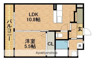 シャウレー小松【4階】の間取り