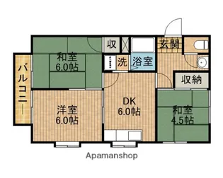 メゾン井口【203号室】の間取り