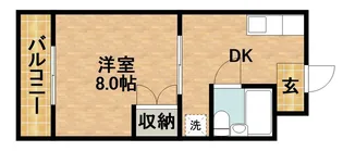 ルネッサンス9【102号室】の間取り