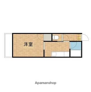 オレンジハウスB【206号室】の間取り