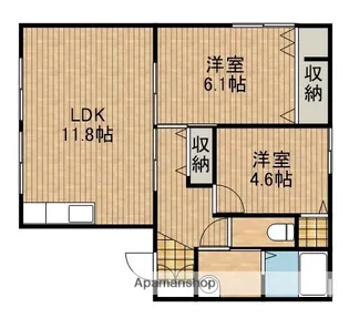アーリーバードB【101号室】の間取り