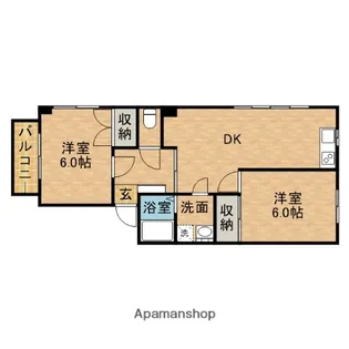 カーサシオタA【1階】の間取り